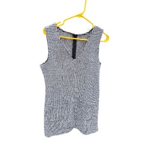 Classic Black and White Houndstooth Women's Top